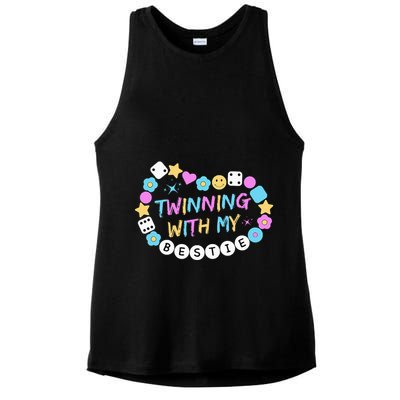 Twin Matching Twins Day Friend Twinning With My Bestie Twin Ladies PosiCharge Tri-Blend Wicking Tank