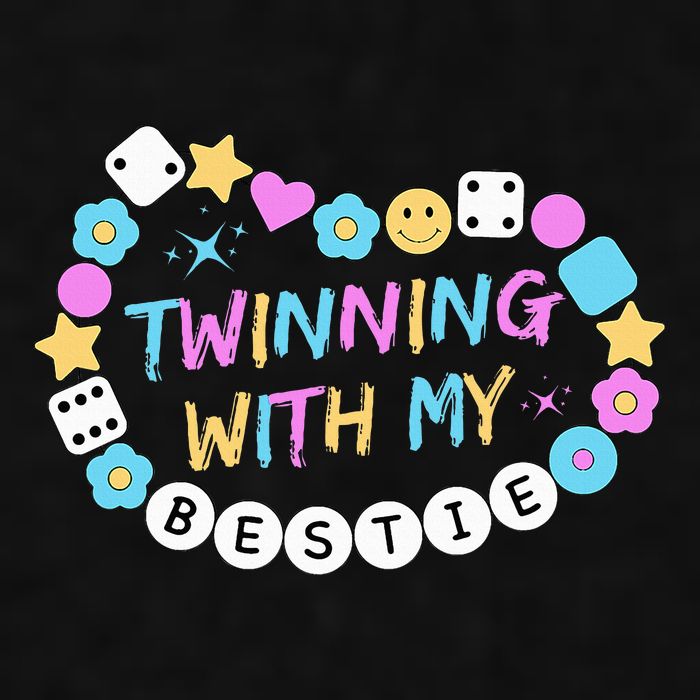 Twin Matching Twins Day Friend Twinning With My Bestie Twin Ladies PosiCharge Tri-Blend Wicking Tank