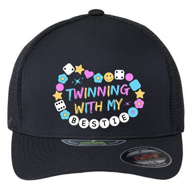 Twin Matching Twins Day Friend Twinning With My Bestie Twin Flexfit Unipanel Trucker Cap