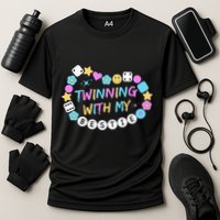 Twin Matching Twins Day Friend Twinning With My Bestie Twin Performance Shirt
