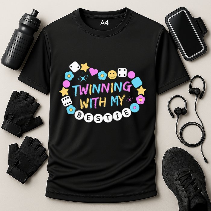 Twin Matching Twins Day Friend Twinning With My Bestie Twin Performance Shirt