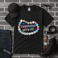Twin Matching Twins Day Friend Twinning With My Bestie Twin Tall T-Shirt