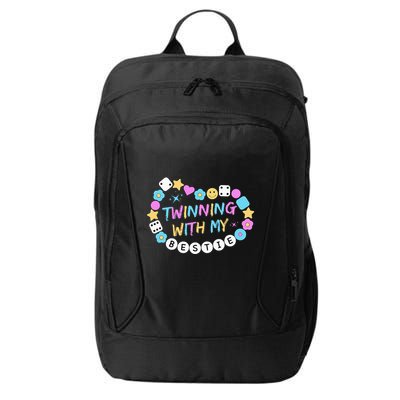 Twin Matching Twins Day Friend Twinning With My Bestie Twin City Backpack