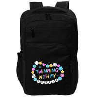 Twin Matching Twins Day Friend Twinning With My Bestie Twin Impact Tech Backpack