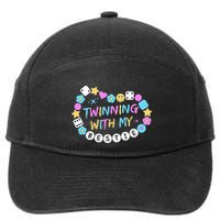 Twin Matching Twins Day Friend Twinning With My Bestie Twin 7-Panel Snapback Hat