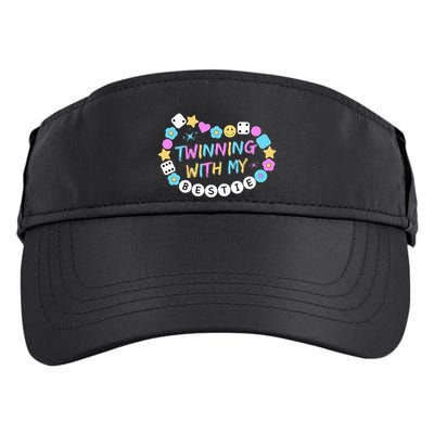 Twin Matching Twins Day Friend Twinning With My Bestie Twin Adult Drive Performance Visor