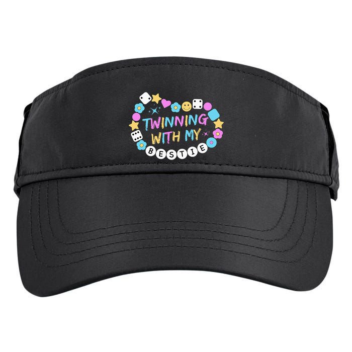 Twin Matching Twins Day Friend Twinning With My Bestie Twin Adult Drive Performance Visor