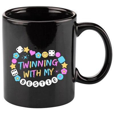 Twin Matching Twins Day Friend Twinning With My Bestie Twin 11oz C Handle Ceramic Mug