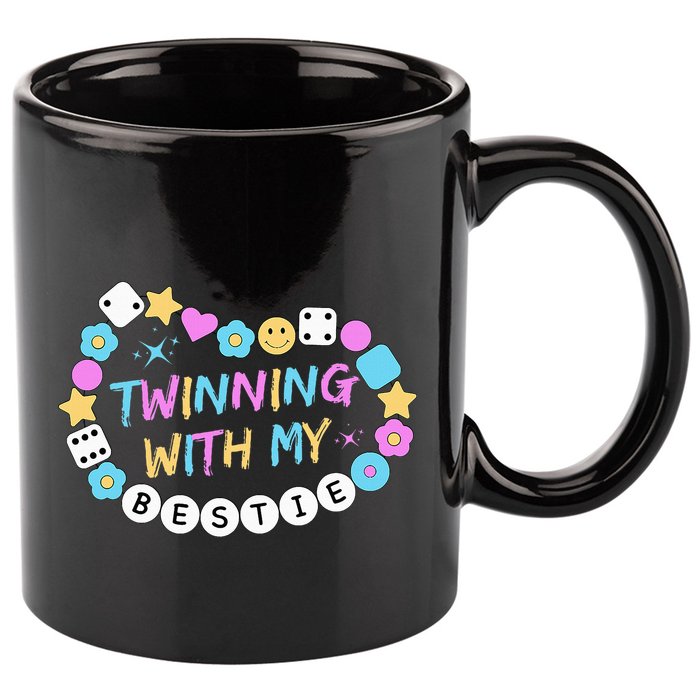 Twin Matching Twins Day Friend Twinning With My Bestie Twin 11oz C Handle Ceramic Mug
