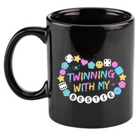 Twin Matching Twins Day Friend Twinning With My Bestie Twin 11oz C Handle Ceramic Mug