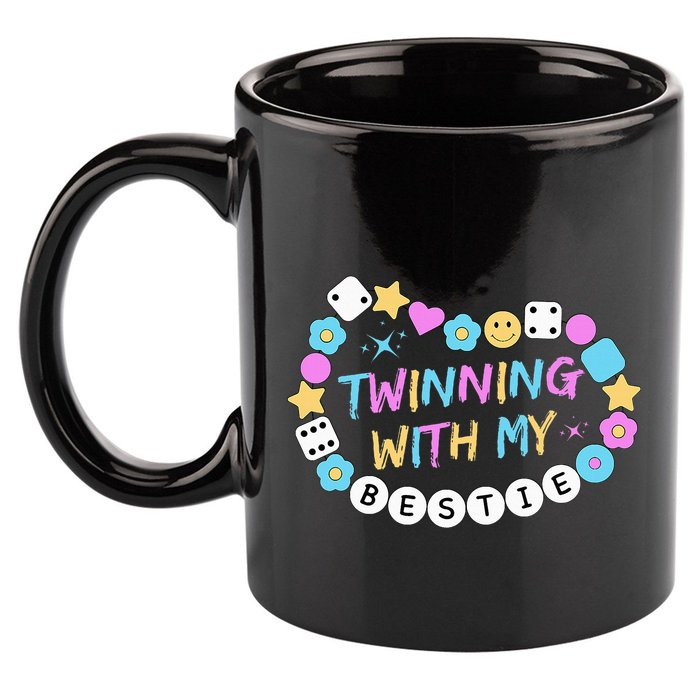 Twin Matching Twins Day Friend Twinning With My Bestie Twin 11oz C Handle Ceramic Mug