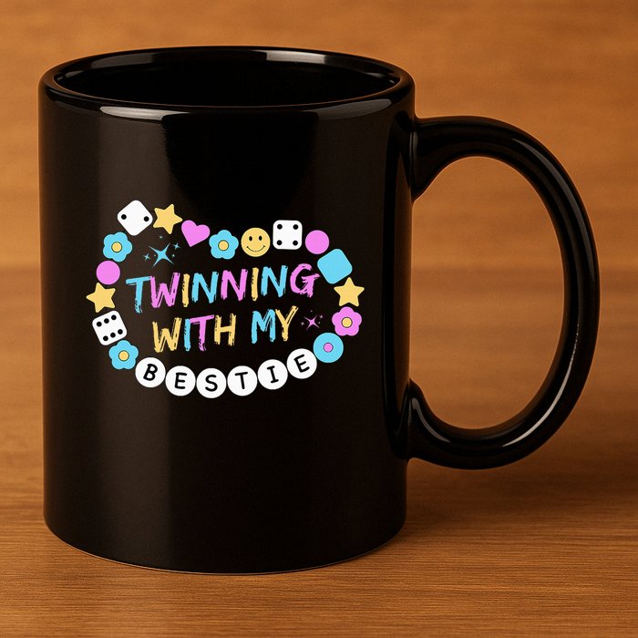 Twin Matching Twins Day Friend Twinning With My Bestie Twin 11oz C Handle Ceramic Mug