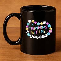 Twin Matching Twins Day Friend Twinning With My Bestie Twin 11oz C Handle Ceramic Mug
