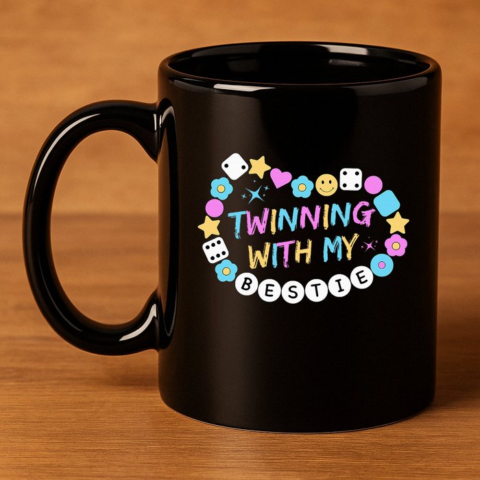 Twin Matching Twins Day Friend Twinning With My Bestie Twin 11oz C Handle Ceramic Mug