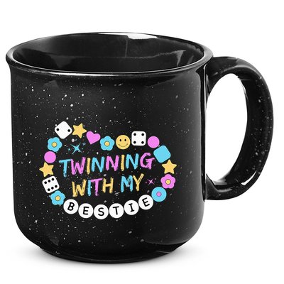 Twin Matching Twins Day Friend Twinning With My Bestie Twin 15oz Campfire Ceramic Mug