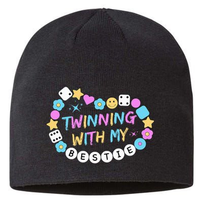 Twin Matching Twins Day Friend Twinning With My Bestie Twin Sustainable Beanie