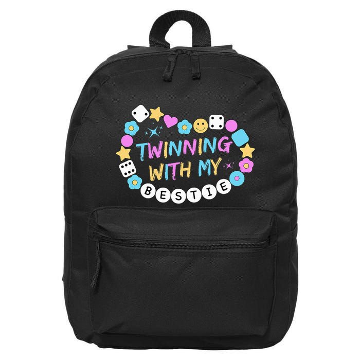 Twin Matching Twins Day Friend Twinning With My Bestie Twin 16 in Basic Backpack