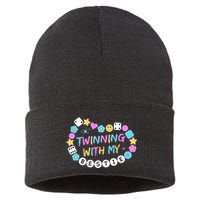 Twin Matching Twins Day Friend Twinning With My Bestie Twin Sustainable Knit Beanie