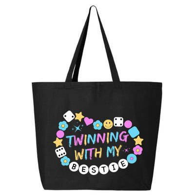 Twin Matching Twins Day Friend Twinning With My Bestie Twin 25L Jumbo Tote