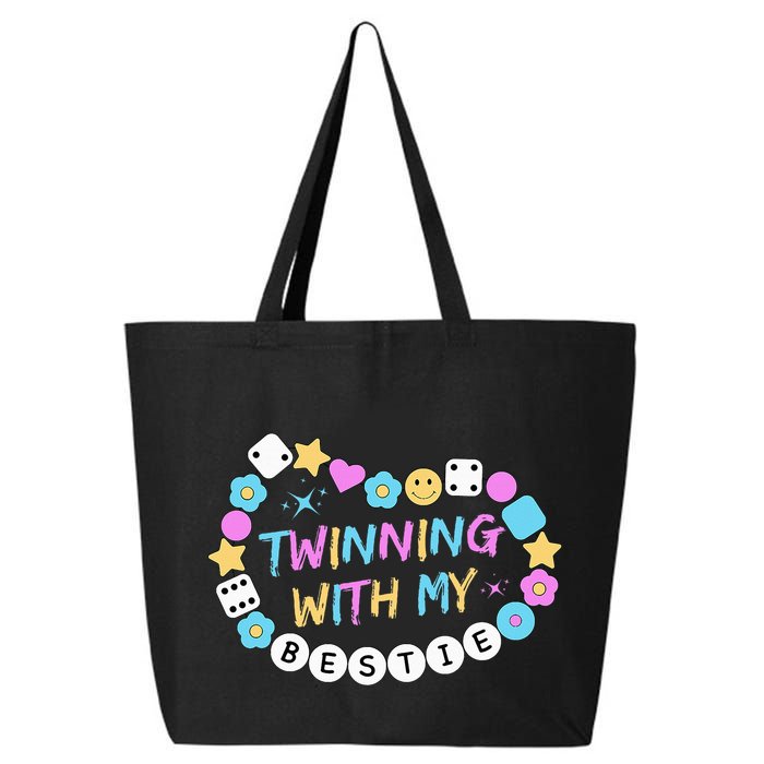 Twin Matching Twins Day Friend Twinning With My Bestie Twin 25L Jumbo Tote