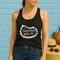 Twin Matching Twins Day Friend Twinning With My Bestie Twin Womens Tank Top