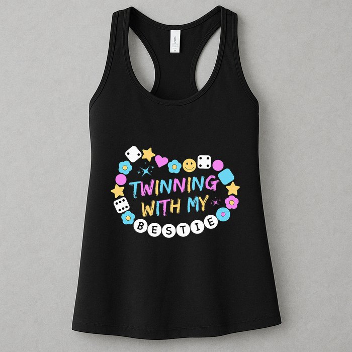 Twin Matching Twins Day Friend Twinning With My Bestie Twin Womens Tank Top