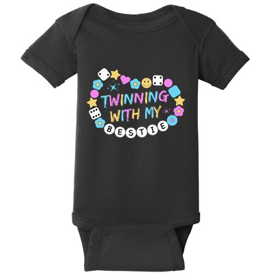 Twin Matching Twins Day Friend Twinning With My Bestie Twin Baby Bodysuit