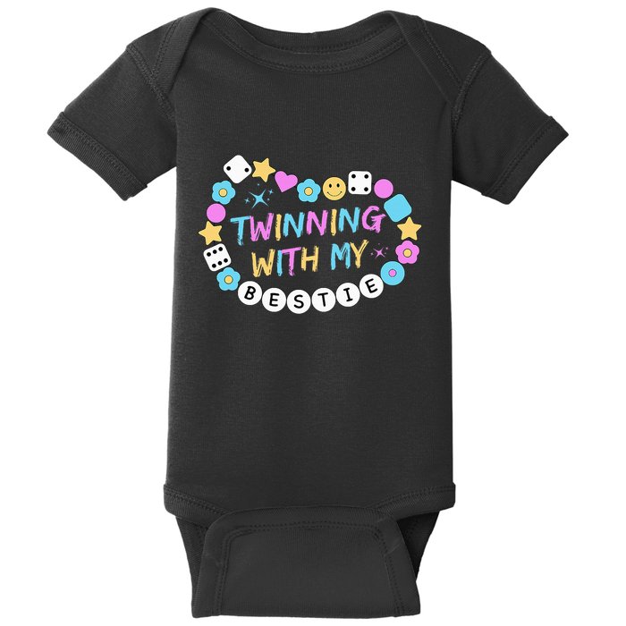 Twin Matching Twins Day Friend Twinning With My Bestie Twin Baby Bodysuit