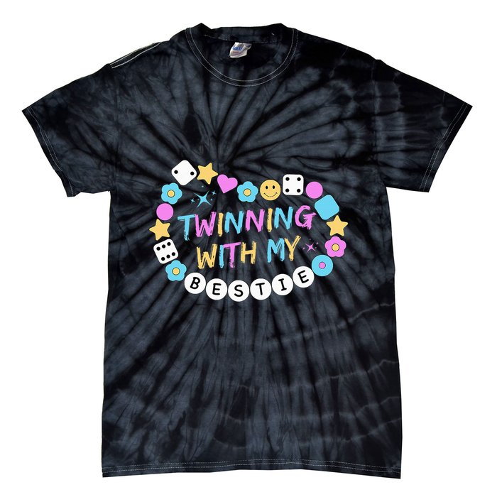Twin Matching Twins Day Friend Twinning With My Bestie Twin Tie-Dye T-Shirt