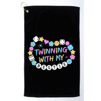 Twin Matching Twins Day Friend Twinning With My Bestie Twin Golf Towel