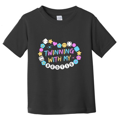 Twin Matching Twins Day Friend Twinning With My Bestie Twin Toddler T-Shirt