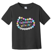 Twin Matching Twins Day Friend Twinning With My Bestie Twin Toddler T-Shirt