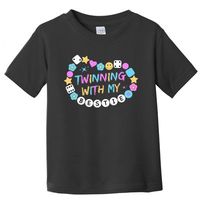 Twin Matching Twins Day Friend Twinning With My Bestie Twin Toddler T-Shirt