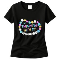 Twin Matching Twins Day Friend Twinning With My Bestie Twin Womens T-Shirt