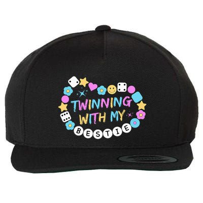 Twin Matching Twins Day Friend Twinning With My Bestie Twin Wool Snapback Cap