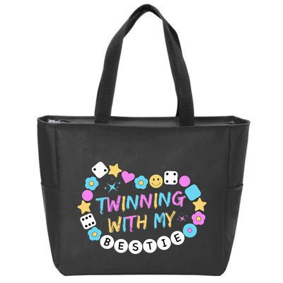 Twin Matching Twins Day Friend Twinning With My Bestie Twin Zip Tote Bag