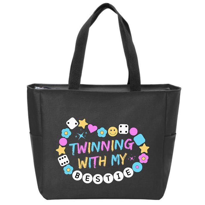 Twin Matching Twins Day Friend Twinning With My Bestie Twin Zip Tote Bag