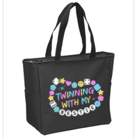 Twin Matching Twins Day Friend Twinning With My Bestie Twin Zip Tote Bag
