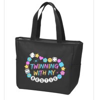 Twin Matching Twins Day Friend Twinning With My Bestie Twin Zip Tote Bag