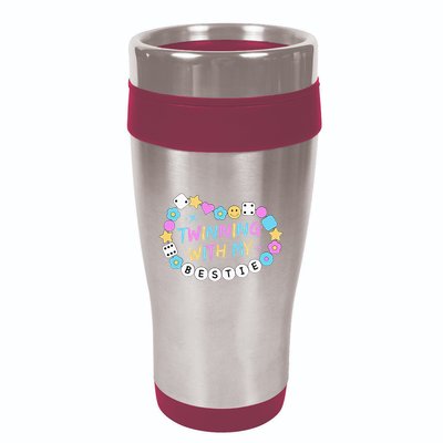 Twin Matching Twins Day Friend Twinning With My Bestie Twin 16oz Travel Tumbler