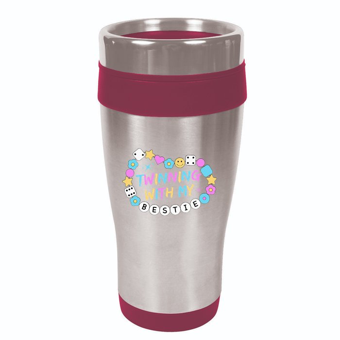 Twin Matching Twins Day Friend Twinning With My Bestie Twin 16oz Travel Tumbler