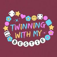 Twin Matching Twins Day Friend Twinning With My Bestie Twin 16oz Travel Tumbler