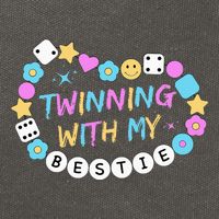 Twin Matching Twins Day Friend Twinning With My Bestie Twin Cotton Canvas Backpack