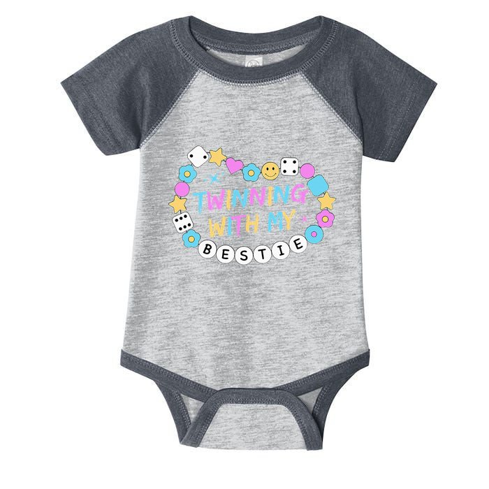 Twin Matching Twins Day Friend Twinning With My Bestie Twin Infant Baby Jersey Bodysuit