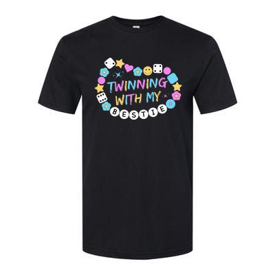 Twin Matching Twins Day Friend Twinning With My Bestie Twin Softstyle® CVC T-Shirt