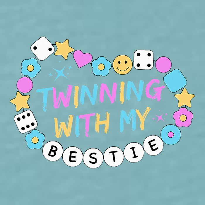Twin Matching Twins Day Friend Twinning With My Bestie Twin Sueded Cloud Jersey T-Shirt