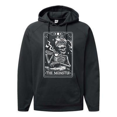 The Momster Tarot Card Skeleton Halloween Performance Fleece Hoodie