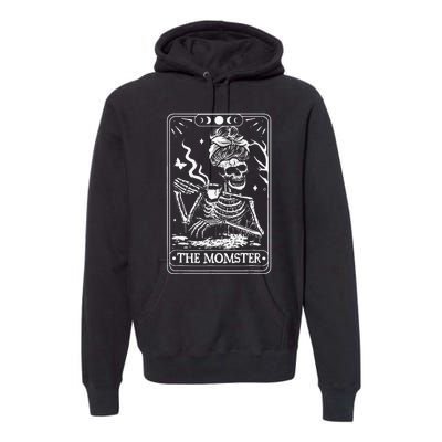 The Momster Tarot Card Skeleton Halloween Premium Hoodie