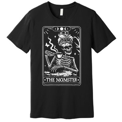 The Momster Tarot Card Skeleton Halloween Premium T-Shirt