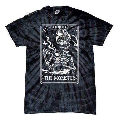 The Momster Tarot Card Skeleton Halloween Tie-Dye T-Shirt